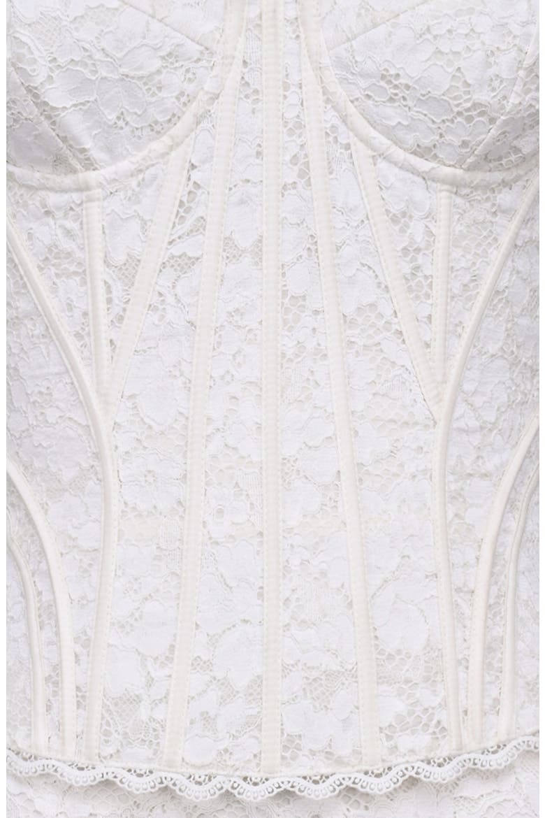 solaine ivory lace corset maxi dress House Of CB Solaine Ivory Lace Corset Maxi Dress
