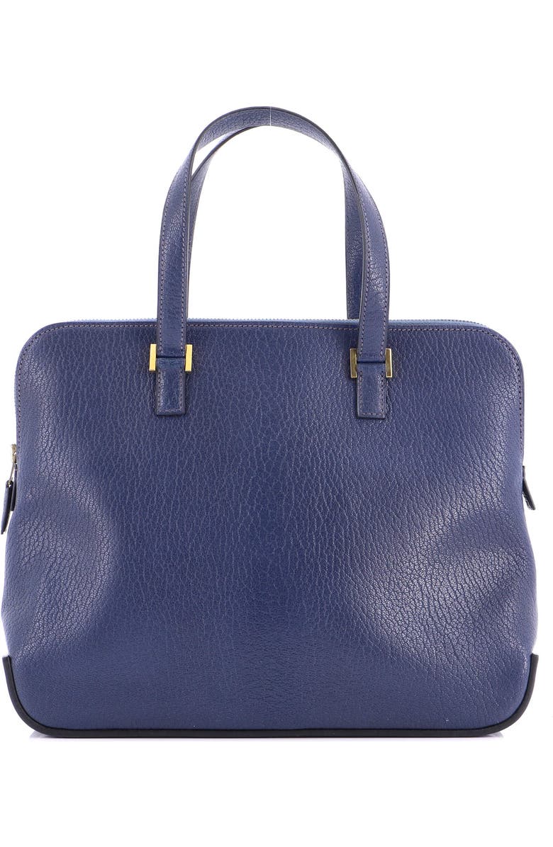 Pre-Owned Hermes Escapade Tote Chevre de Coromandel, Main, color, Bleu De Malte