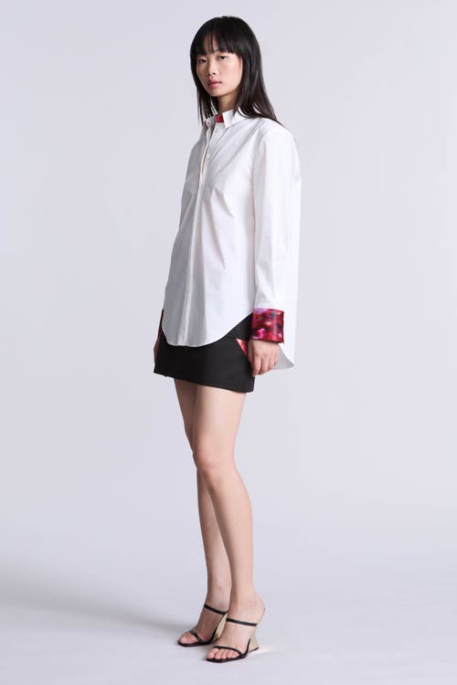 Bcbg Oversize Shirt In White