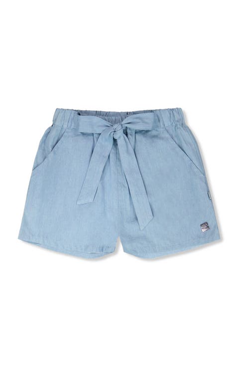 Relaxed Fit Chambray Shorts (Toddler, Little Kid & Big Kid)