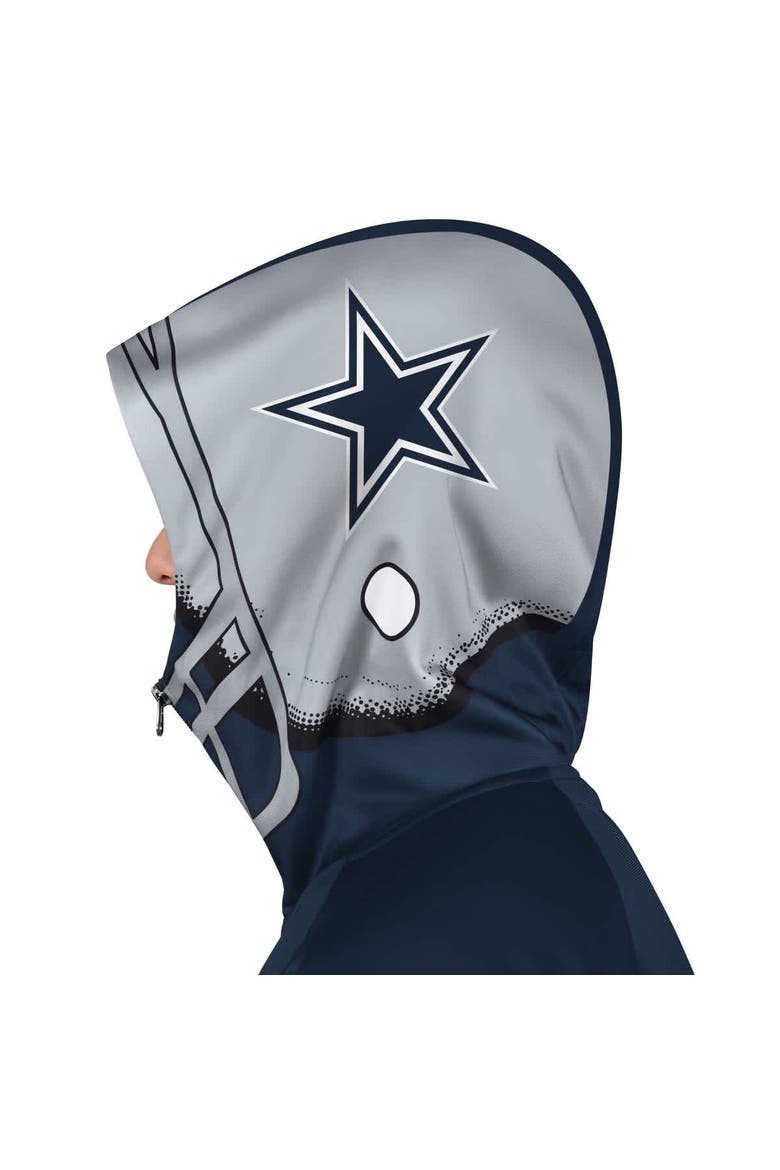 Men's Pro Player Navy/Gray Dallas Cowboys Helmet Full-Zip Hooded Track Jacket, Alternate, color, Navy