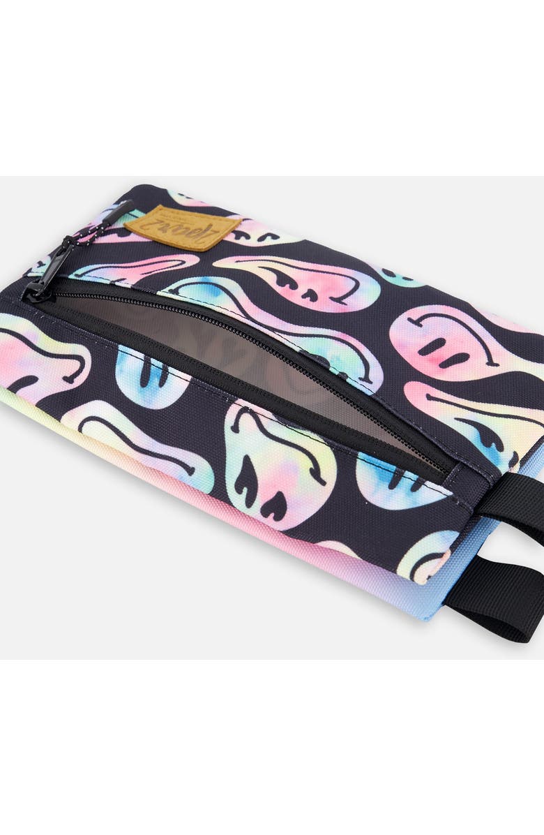 Deux par Deux Double Pencil Case, Alternate, color, Smiley Face Girl