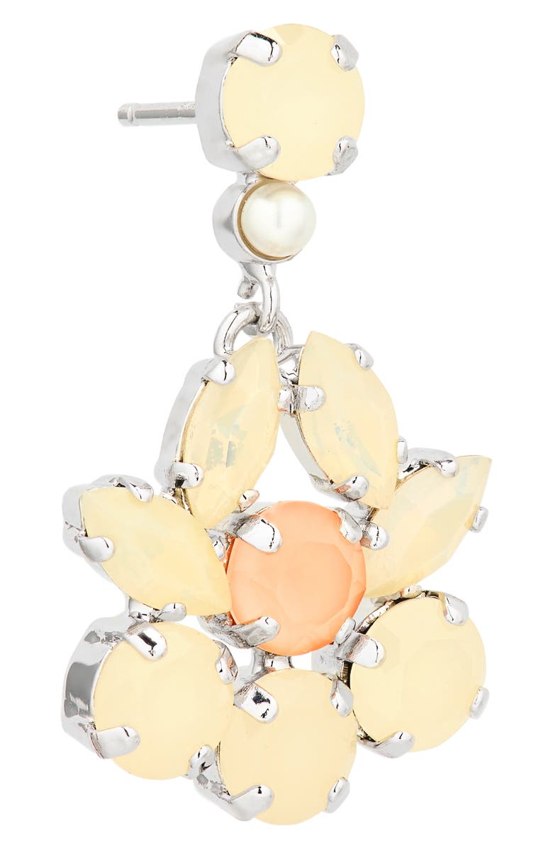 Simone Rocha Heartbloom Drop Earrings, Alternate, color, Sand Opal/ Clem/ Pearl