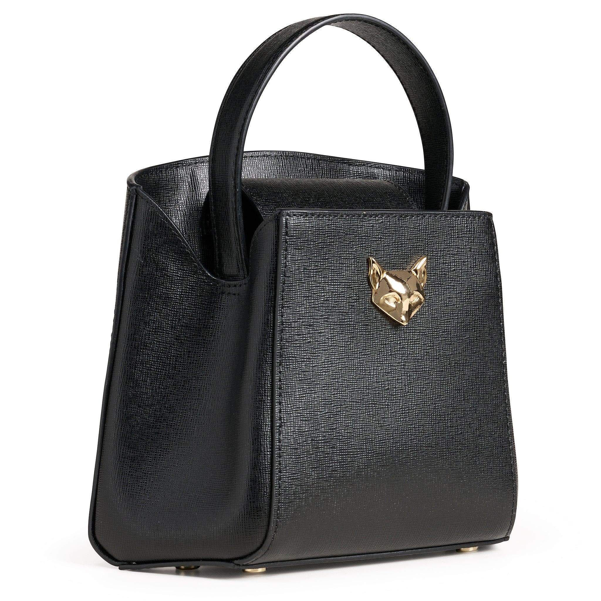 DESERI Rosa Mini Handbag, Alternate, color, Black