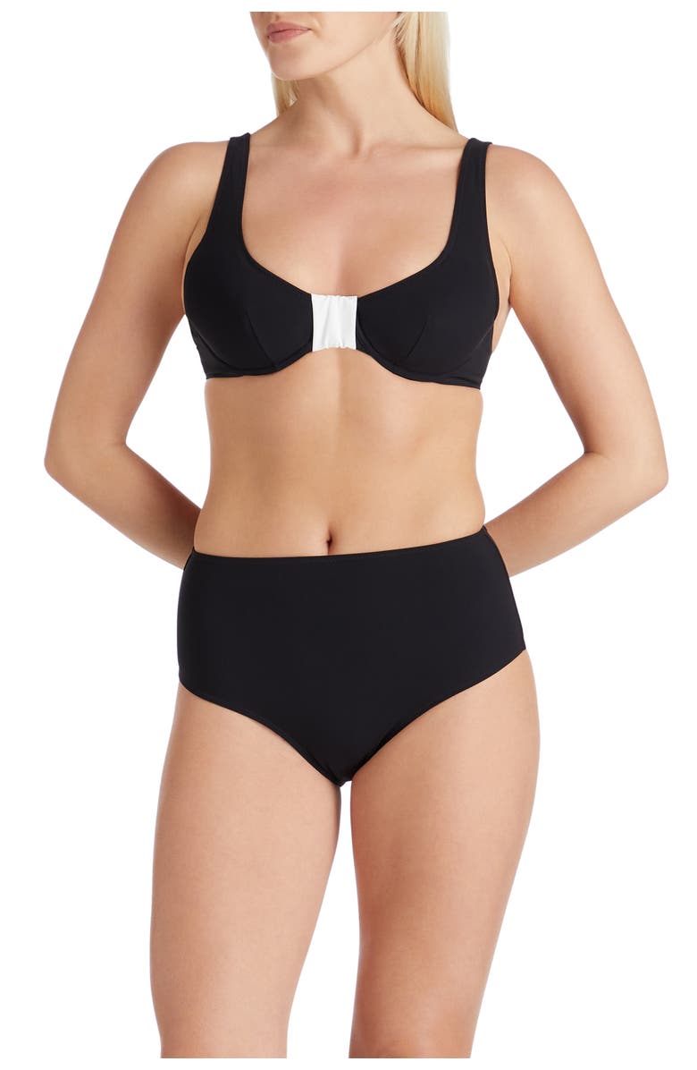 VALIMARE Antibes Underwire Bow-style Bikini Top, Main, color, Black