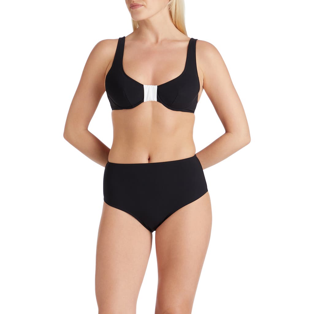 VALIMARE Antibes Underwire Bow-style Bikini Top in Black  product
