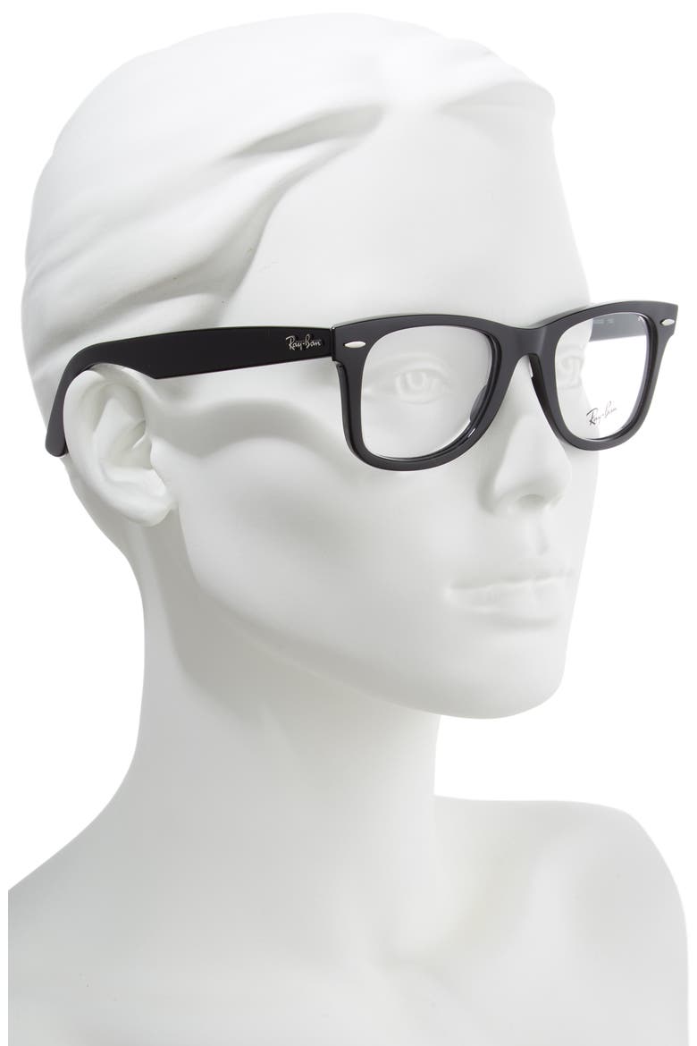 50mm Optical Glasses, Alternate, color, SHINY BLACK