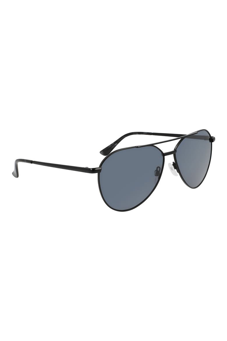 61mm Aviator Sunglasses, Alternate, color, BLACK