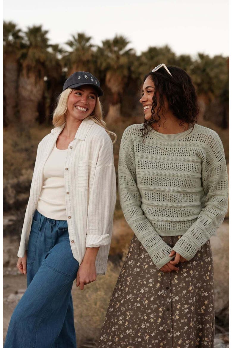 Lunenberg Sweater, Alternate, color, Light Moss Heather