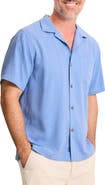 Tommy Bahama Hangin' with The Guys Embroidered Silk Camp Shirt