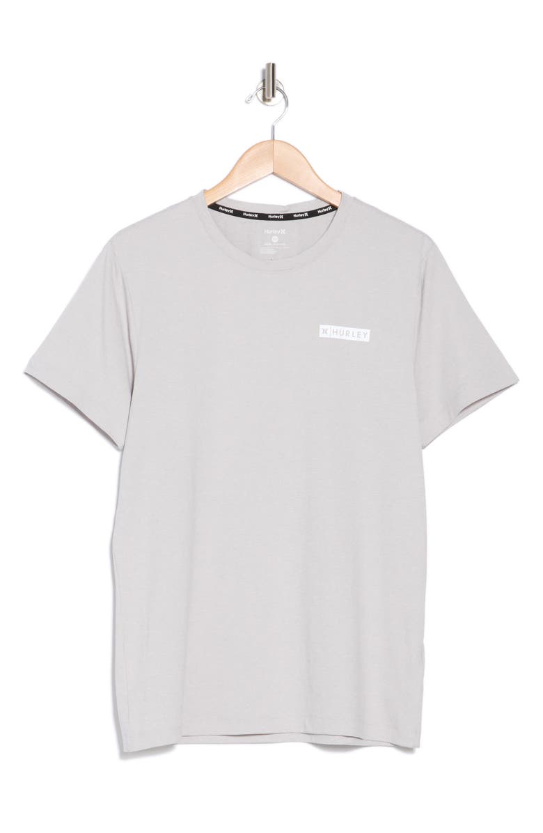 Hurley Activewear Exist Block Logo Breathe T-Shirt, Alternate, color,