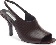 TOTEME Contour Lizard Embossed Slingback Sandal