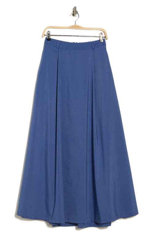 By Design Abigail Poplin Maxi Skirt In Bijou Blue