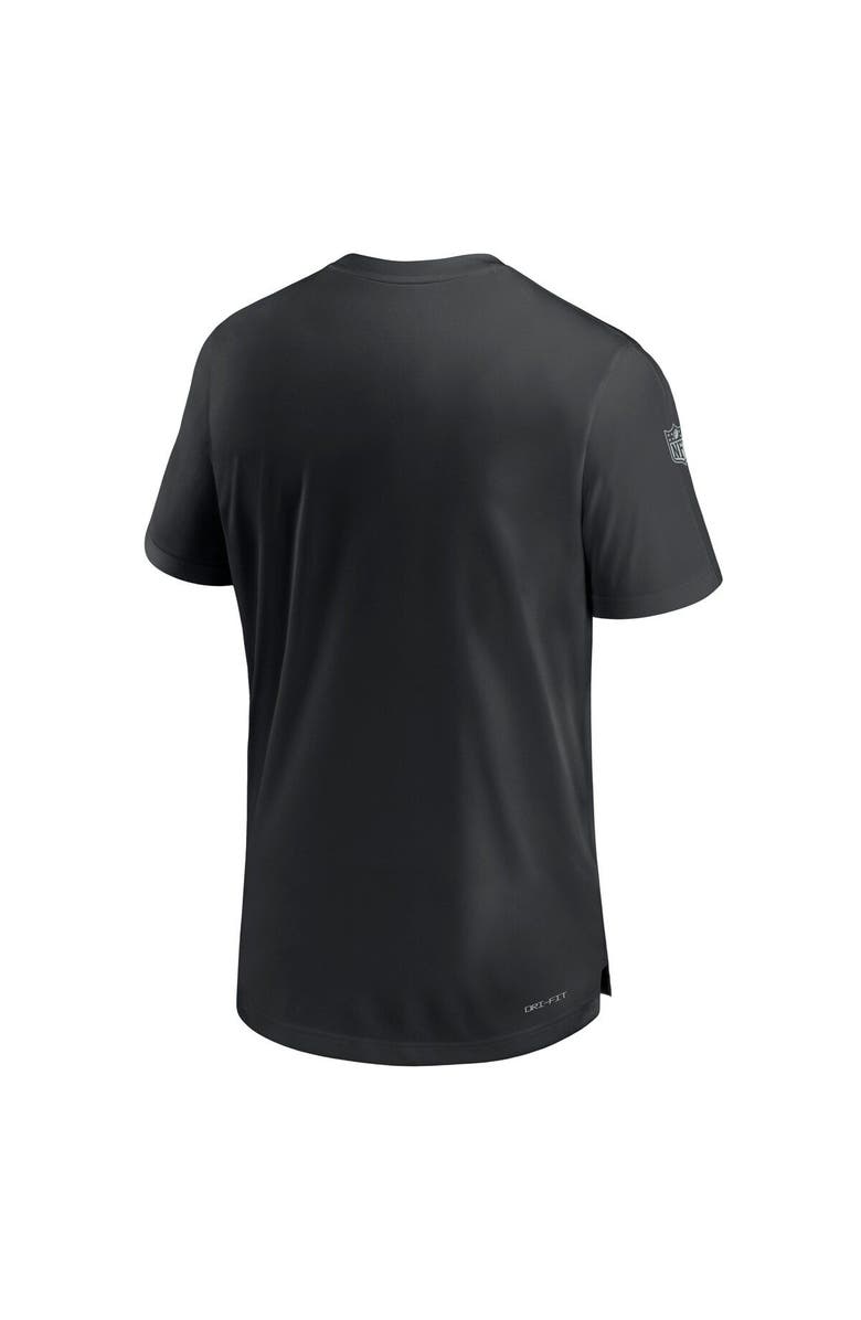 Nike Men's Nike  Black Las Vegas Raiders Sideline Coach Performance T-Shirt, Alternate, color, Black