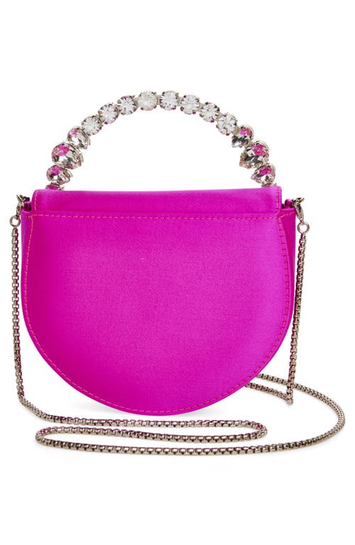 L'alingi Mini Lily Satin Clutch In Hot Pink