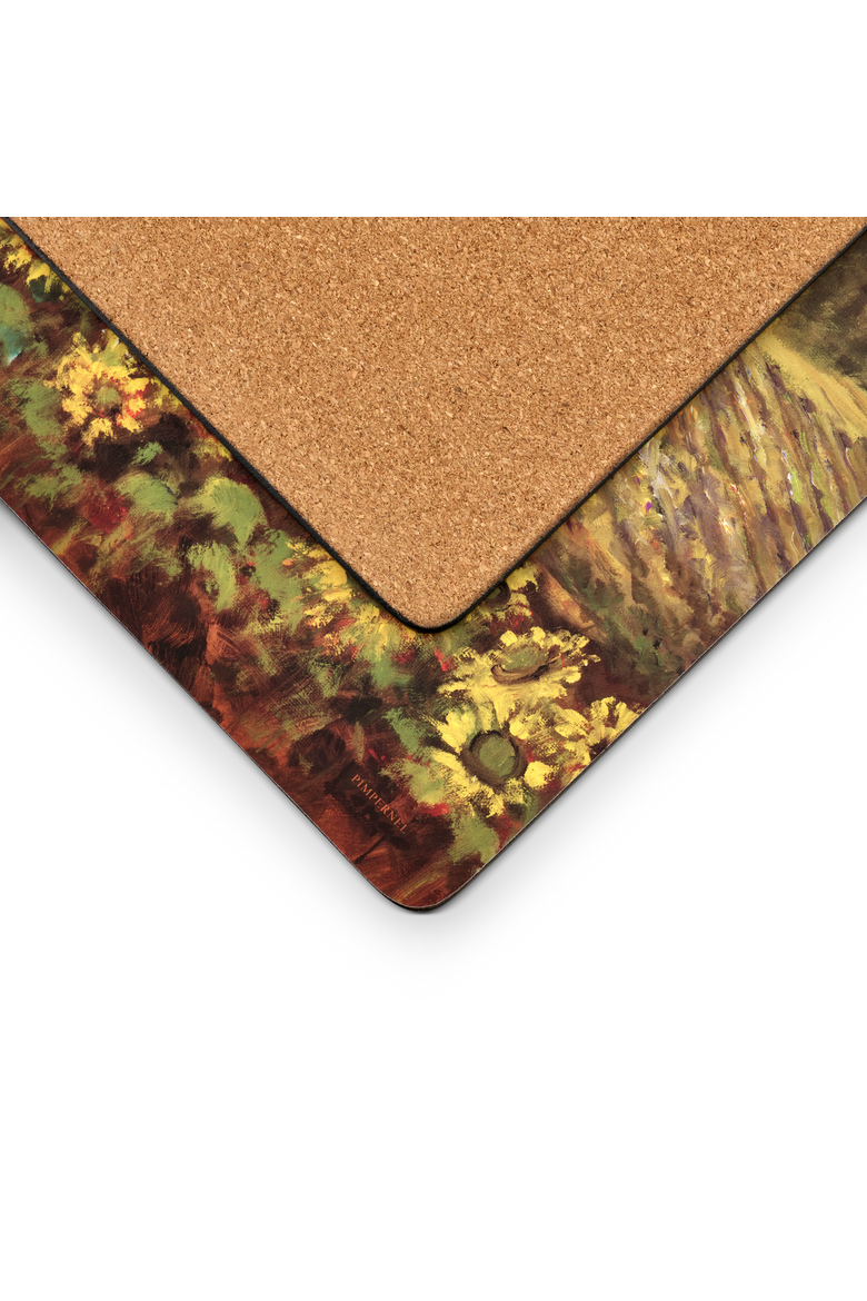 Tuscany Set of 4 Cork Back Placemats, Alternate, color, Multi