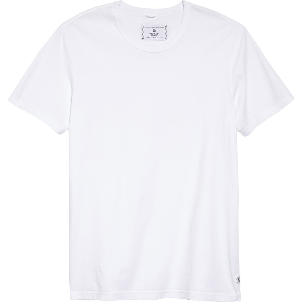 Reigning Champ Lightweight Jersey T-shirt In White