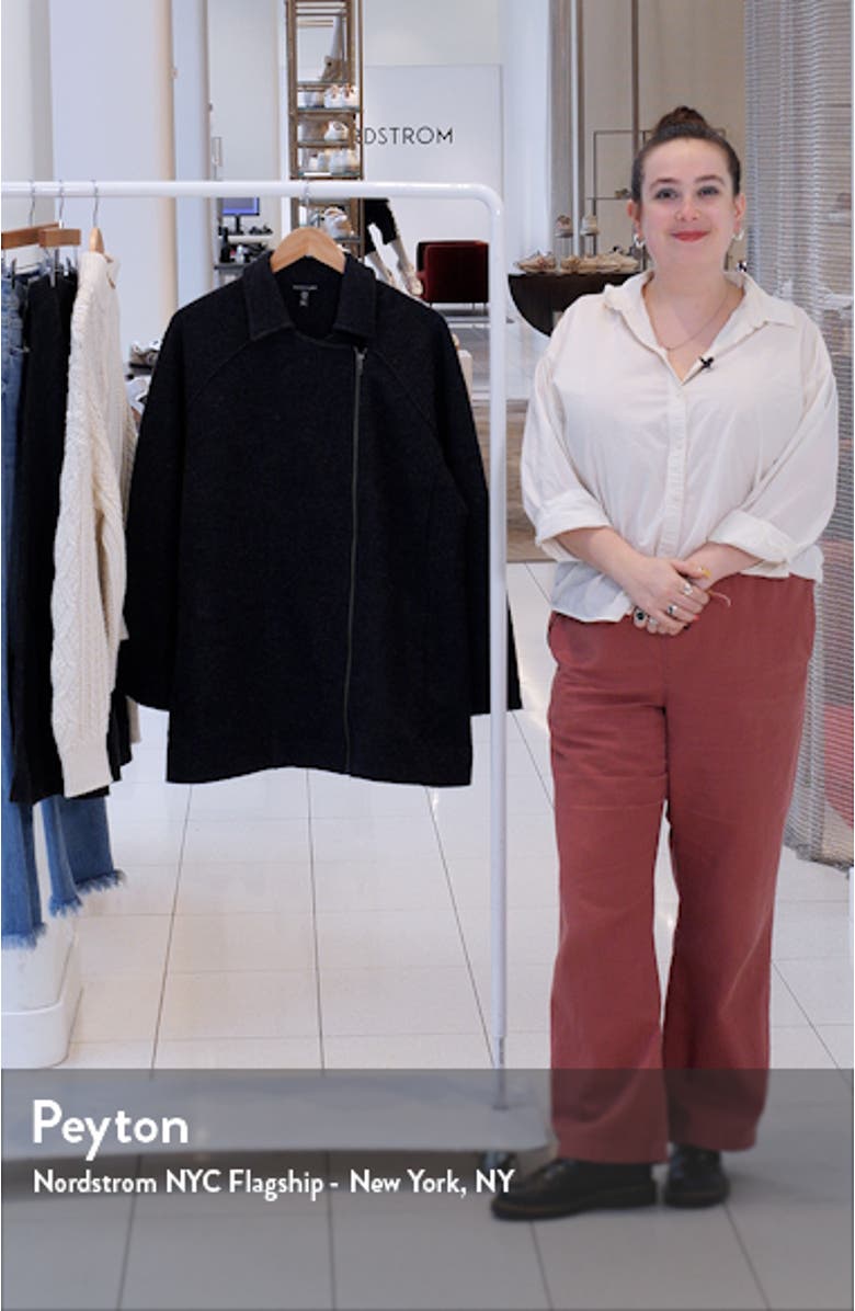 Longline Wool Motorcycle Jacket, sales video thumbnail