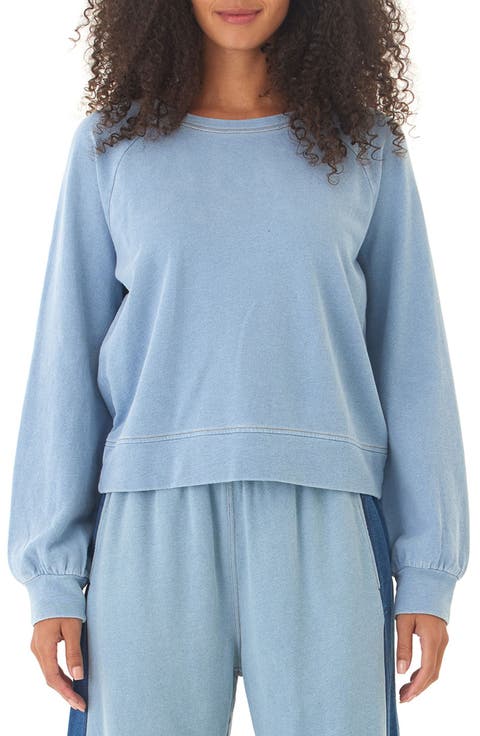 Mabel Organic Cotton Blend Denim Sweatshirt