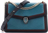 Pre-Owned Bvlgari Serpenti Forever Shoulder Bag Quilted Leather Small