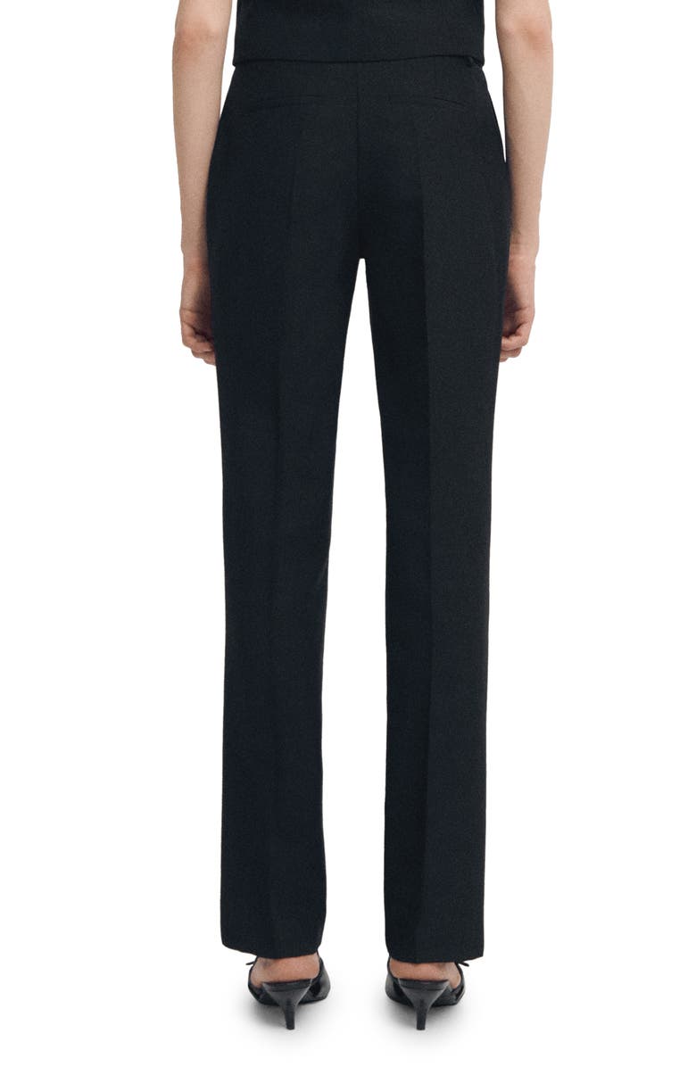 MANGO Straight Leg Suit Pants, Alternate, color, Black