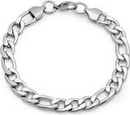 HMY JEWELRY 8" Stainless Steel Chain Bracelet