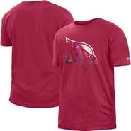 New Era Men's New Era Red Arizona Cardinals 2022 Sideline Ink Dye T-Shirt