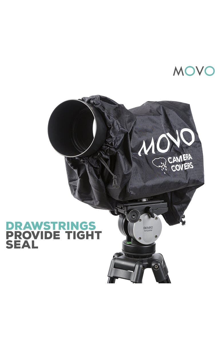 MOVO CRC17 Storm Raincover Protector for DSLR Cameras, Lenses, Photographic Equipment, Alternate, color, Black