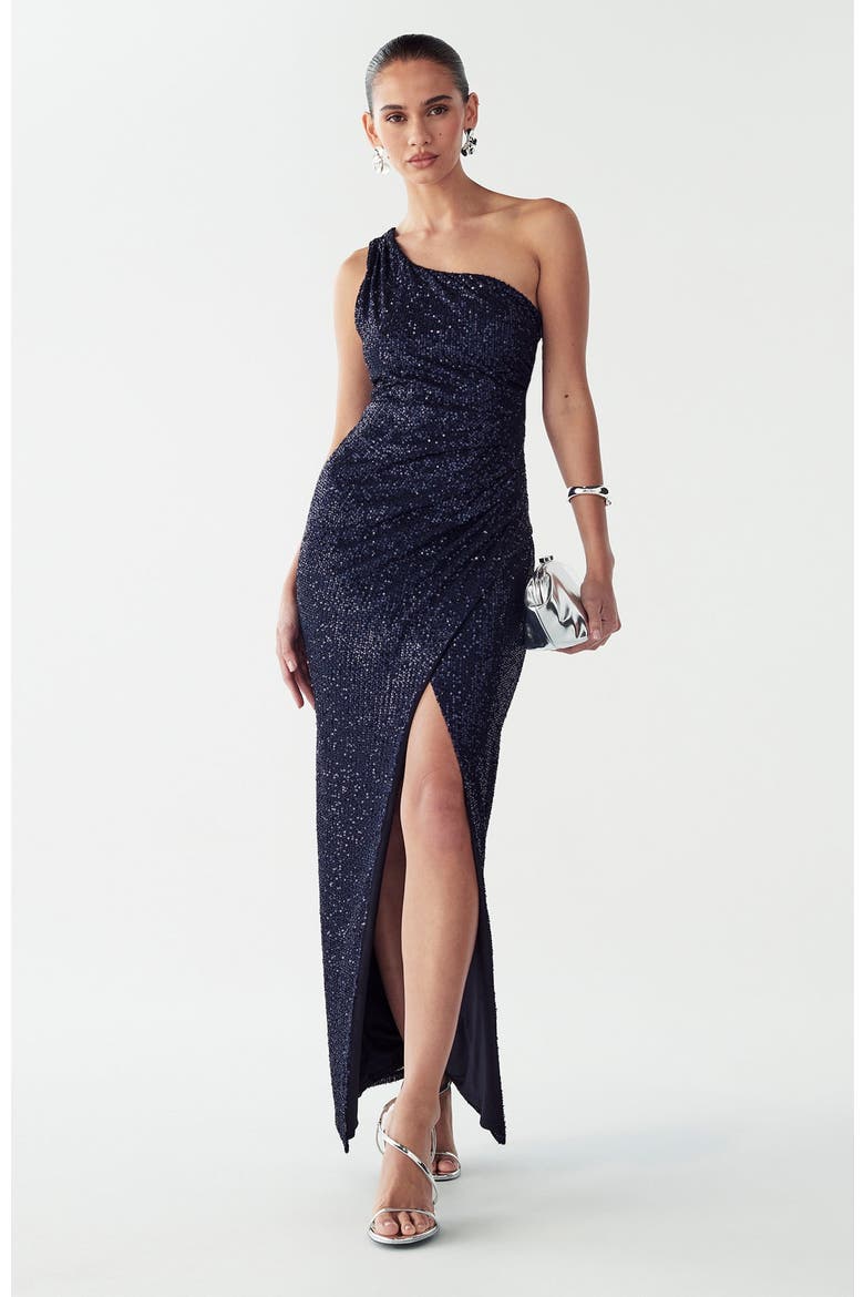Brodey Maxi Dress, Alternate, color, Navy Sequin