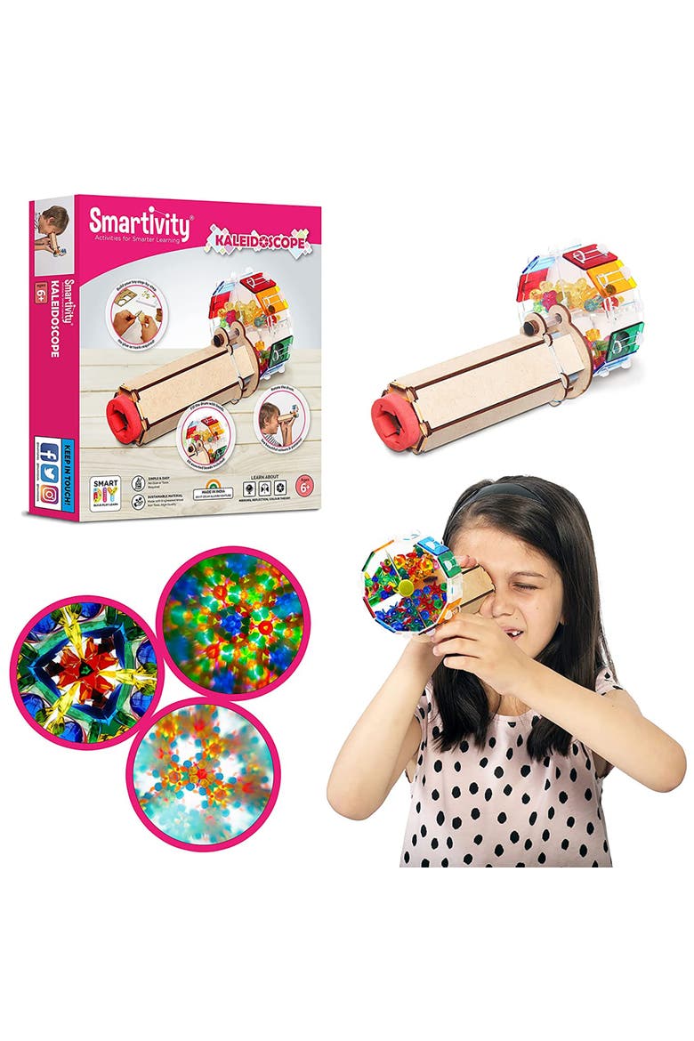 Kaleidoscope Diy Colorful Bead Viewing Retro Toy, Ages 6+, Alternate, color, Multicolored