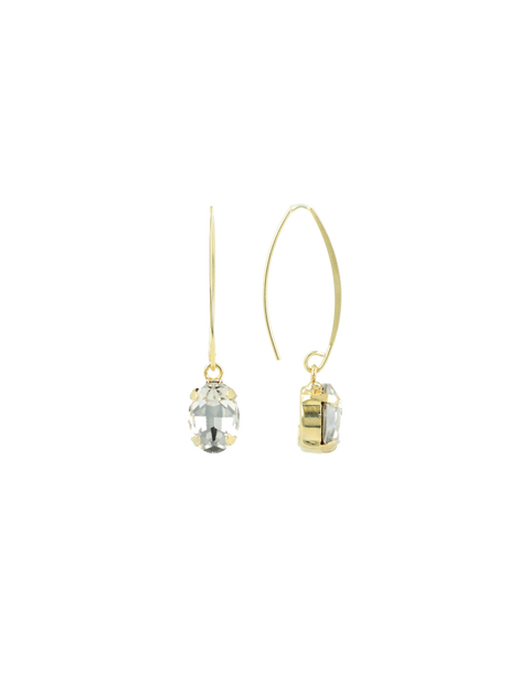 CE SW Oval Strass Pendant S - Crystal #115-G