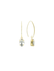 LOTT.gioielli CE SW Oval Strass Pendant S - Crystal #115-G