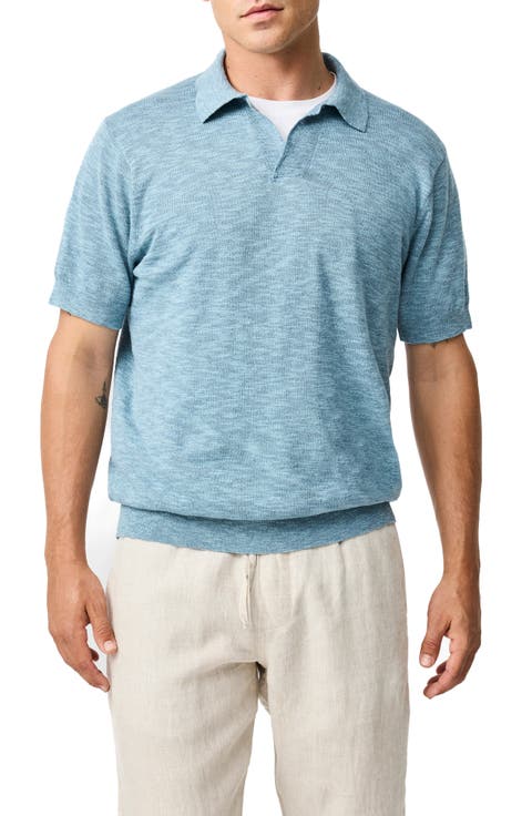 Poison Bay Linen & Cotton Slub Polo