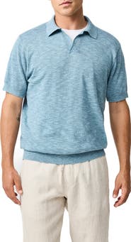 Rodd & Gunn Poison Bay Linen & Cotton Slub Polo