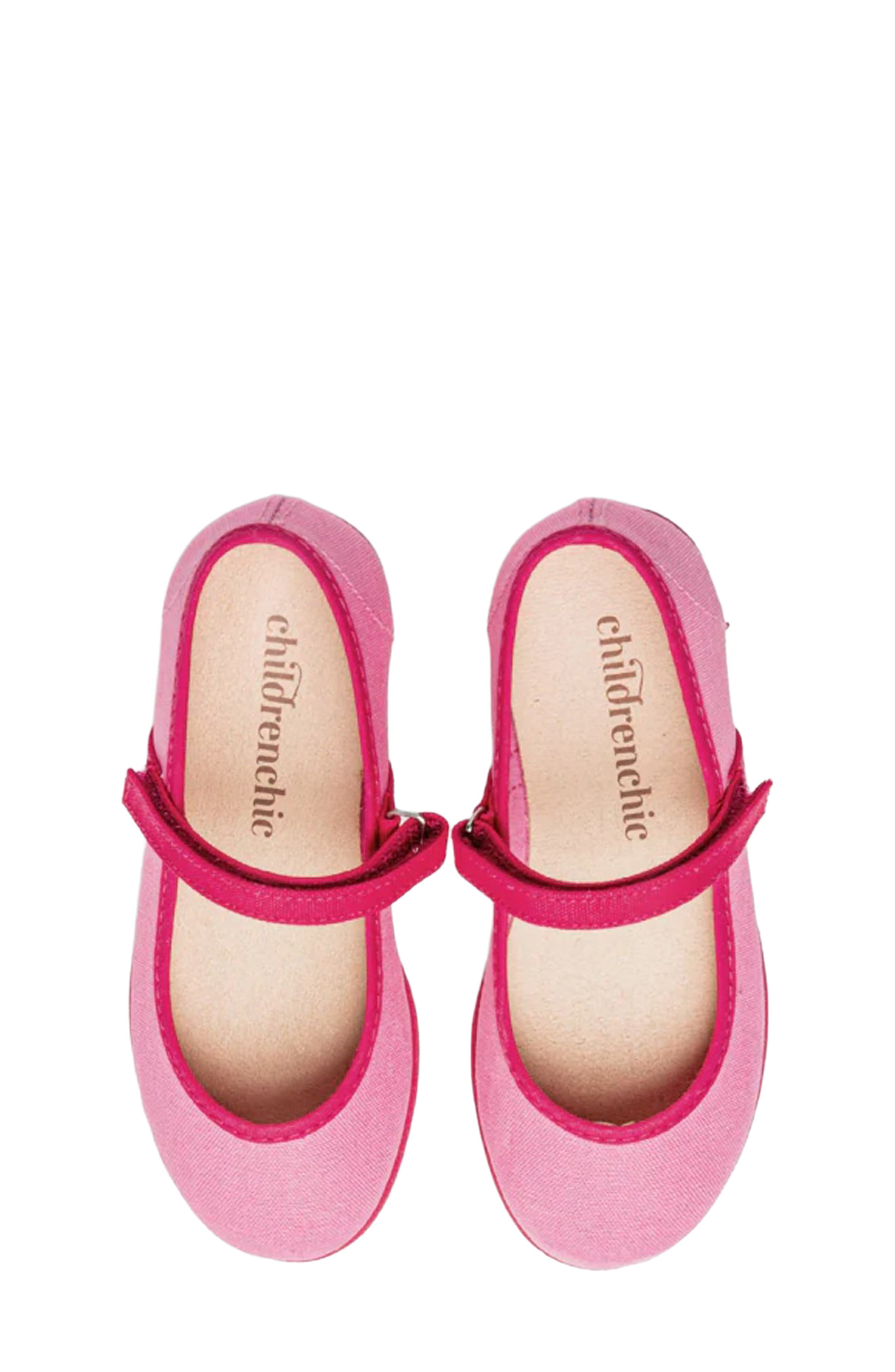 Kids' Evelyn Mary Jane Flat, Alternate, color, PINK
