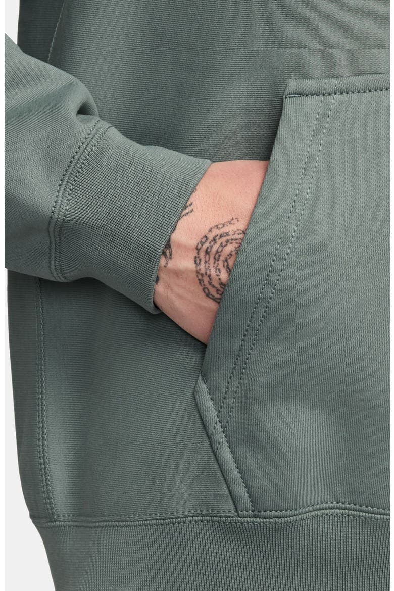 Fleece Hoodie, Alternate, color, 364 CLYGRN/WHITE