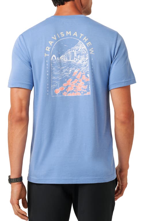 Travismathew Reef Walk Graphic T-shirt In Blue