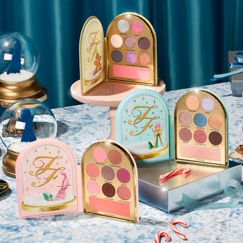 Let It Snow Globes 3-Piece Makeup Palette Gift Set $306 Value