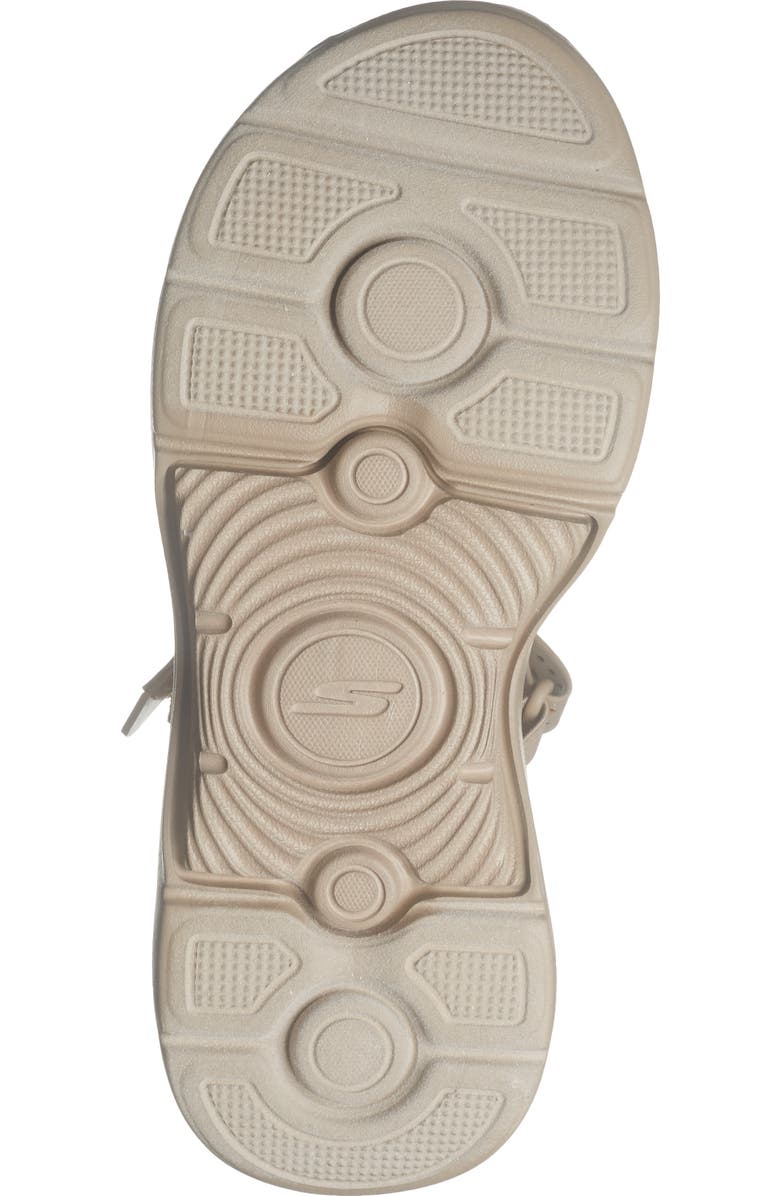 SKECHERS Go Walk Arch Fit Slip-On Sandal, Alternate, color, Taupe