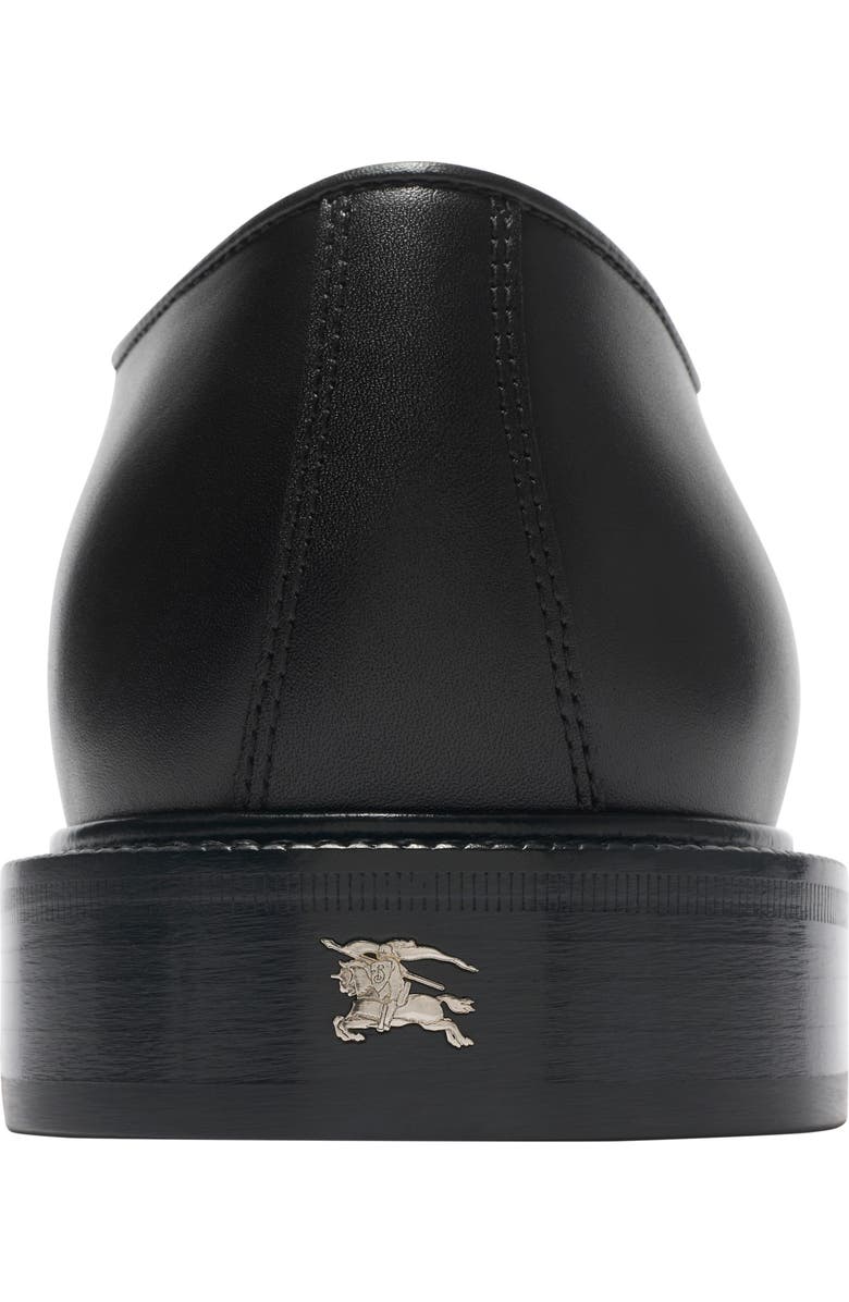 Burberry Leather Manor Derby Shoes, Alternate, color, Black