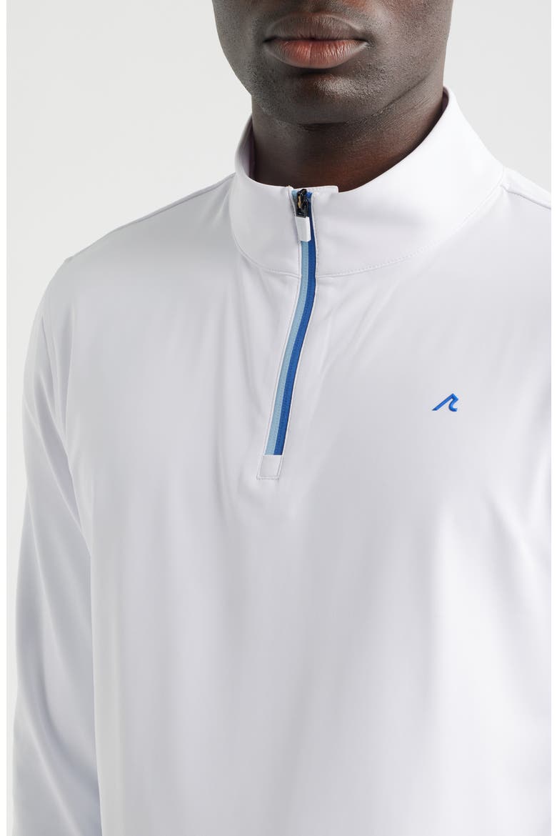 Fleet Quarter Zip Sweatshirt, Alternate, color, BRIGHT WHITE