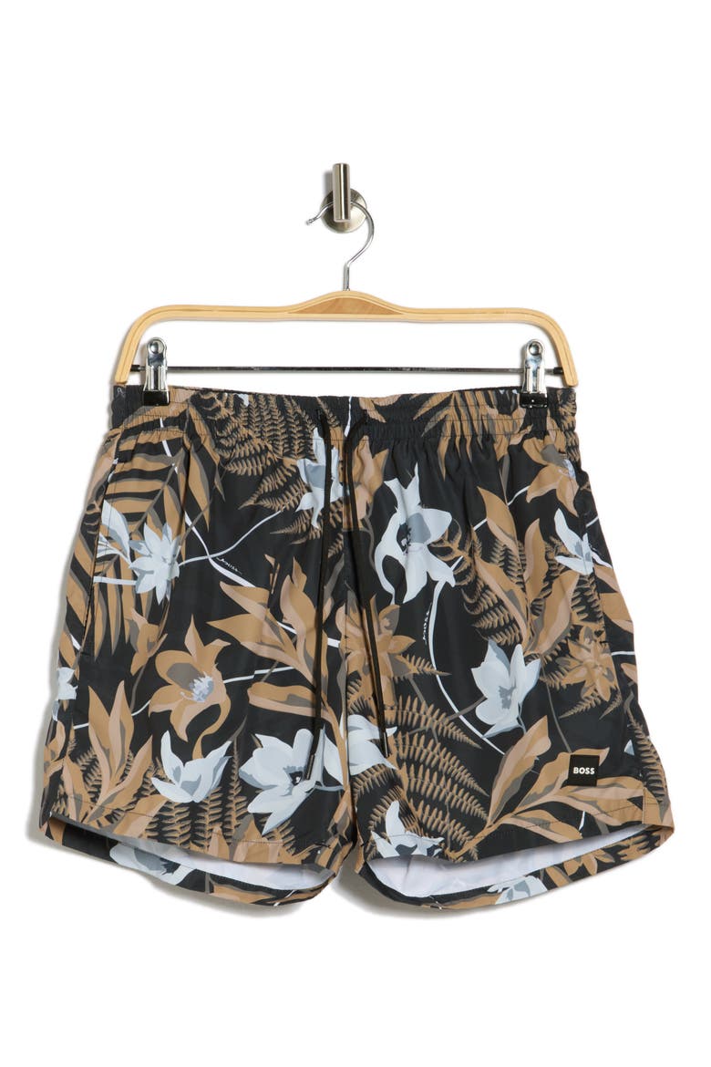 Piranha Swim Trunks, Alternate, color, MEDIUM BEIGE