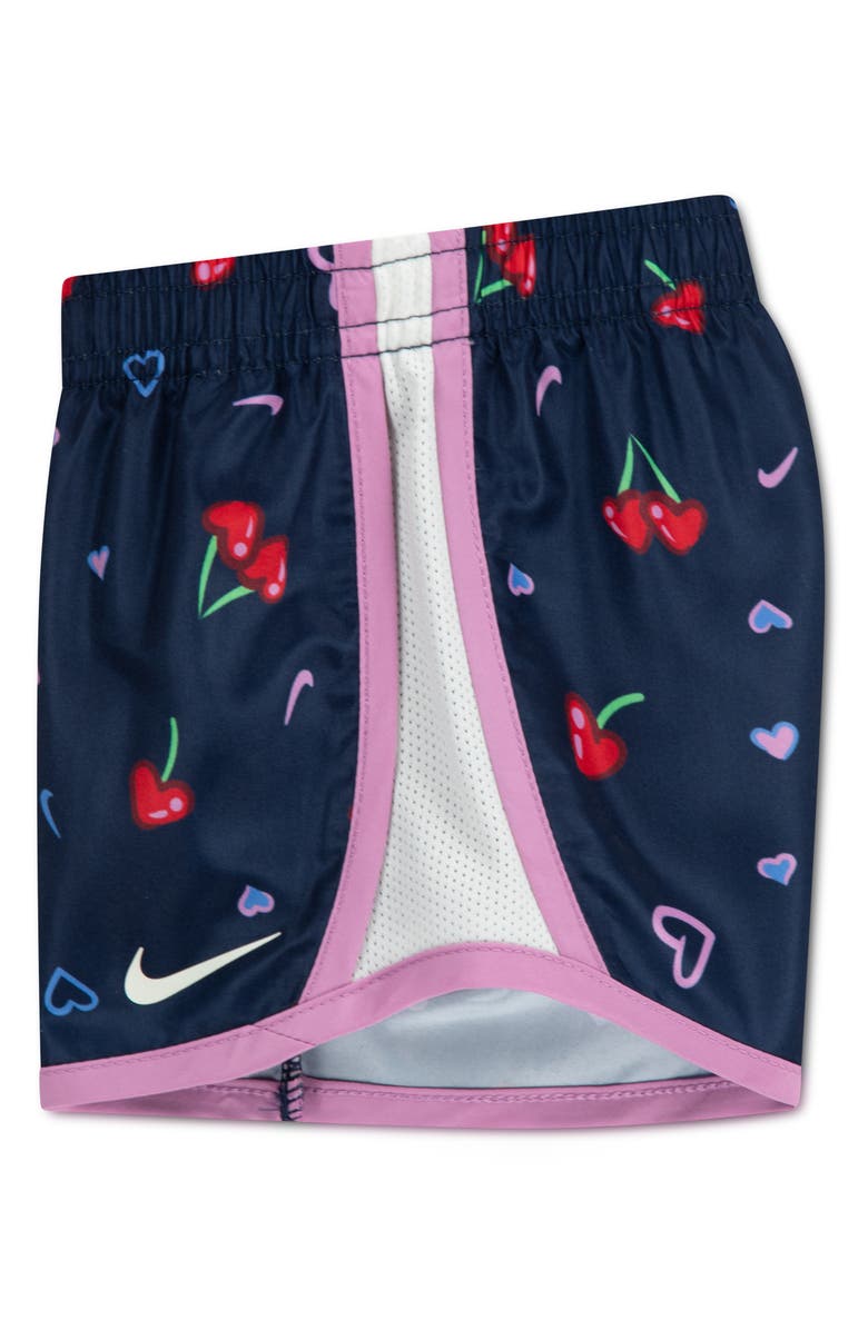 Nike Cherry Print T-Shirt & Dri-FIT Shorts Set, Alternate, color, U90 Midnight Navy