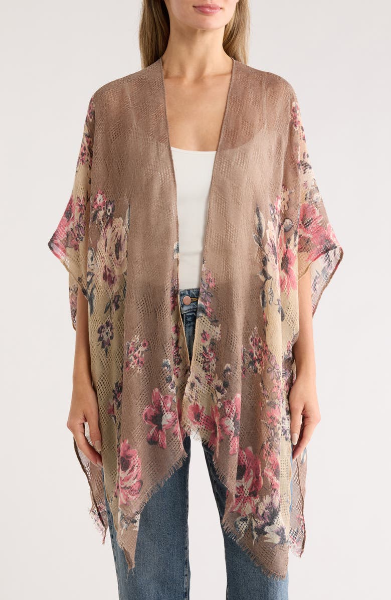 Vince Camuto Climbing Roses Duster, Main, color, 