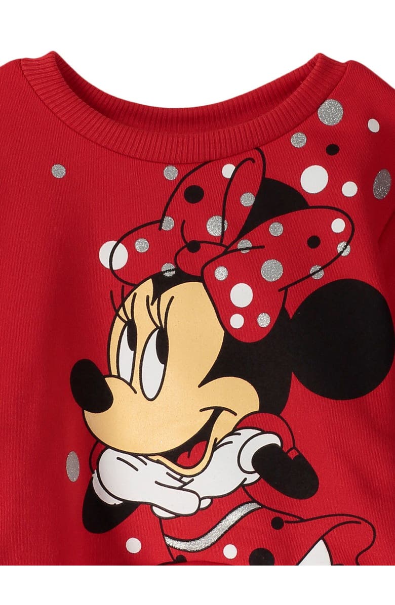 Disney Minnie Mouse Sweatshirt & Leggings Set, Alternate, color, Red/Black