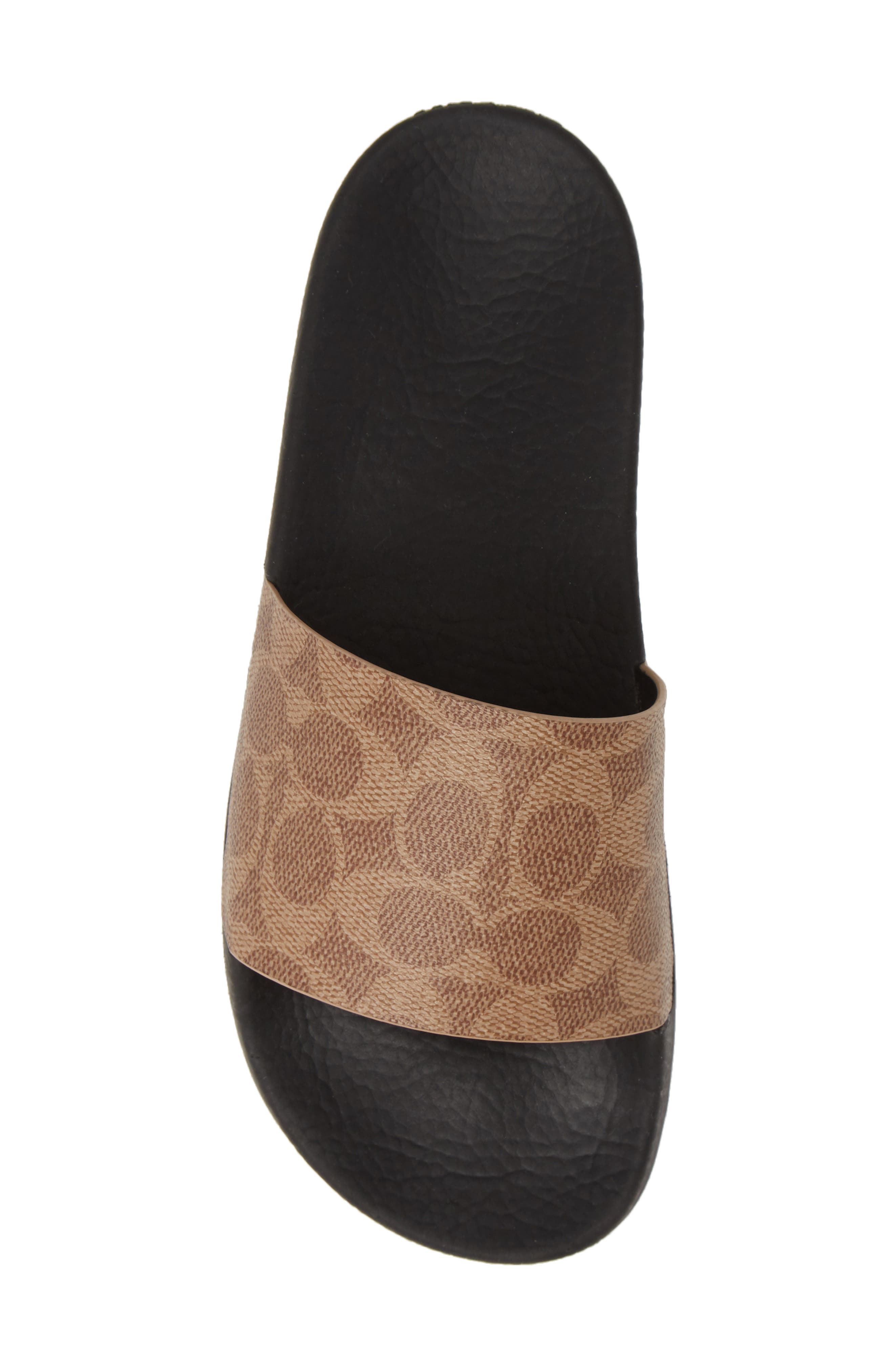 COACH Udele Sport Slide Sandal, Alternate, color, Tan Fabric