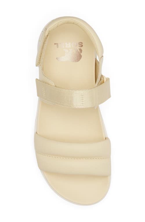 Sorel Viibe Slingback Sandal In Honey White/sea Salt