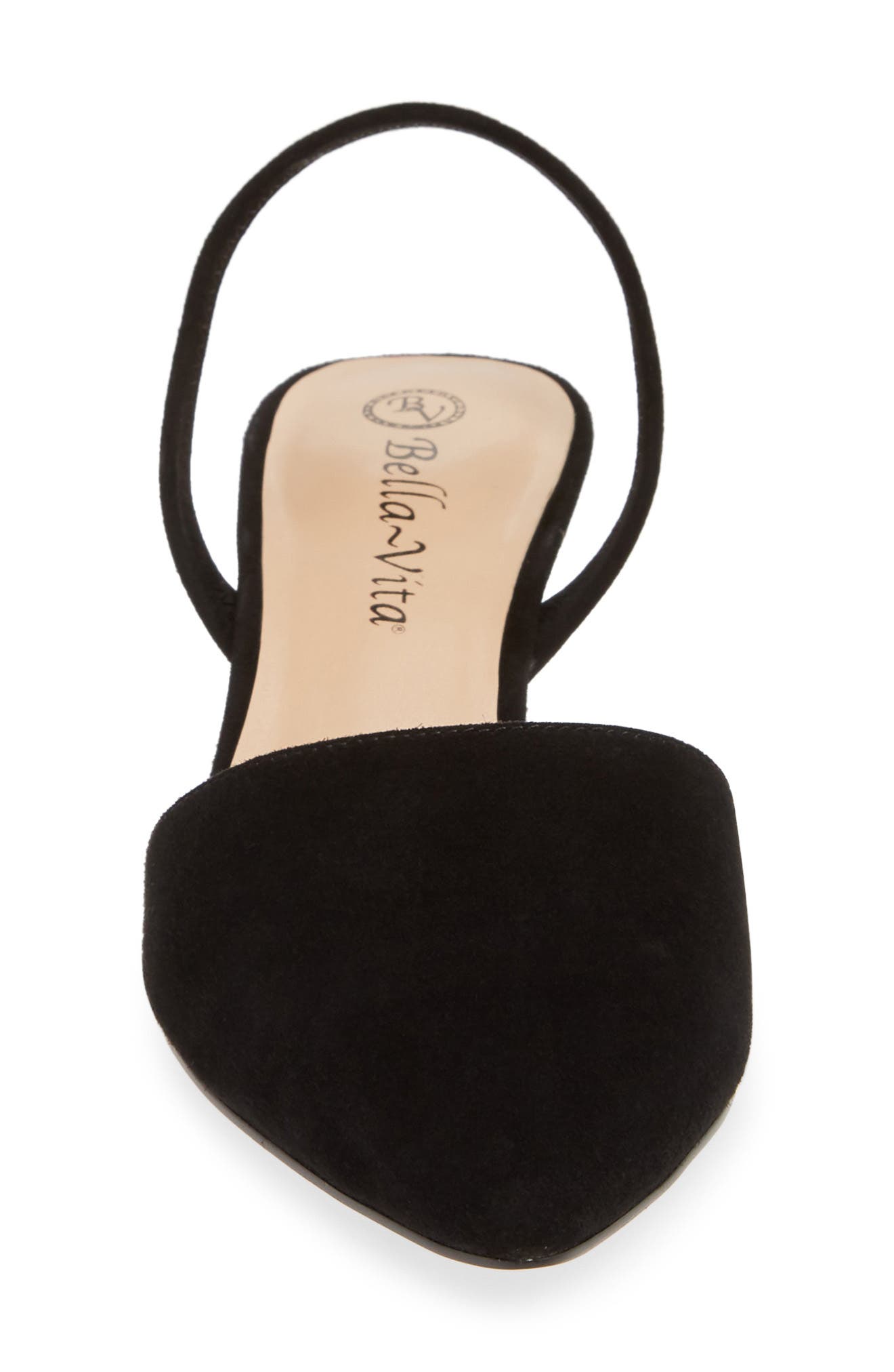 Sarah II Slingback Pump, Alternate, color, BLK SUEDE