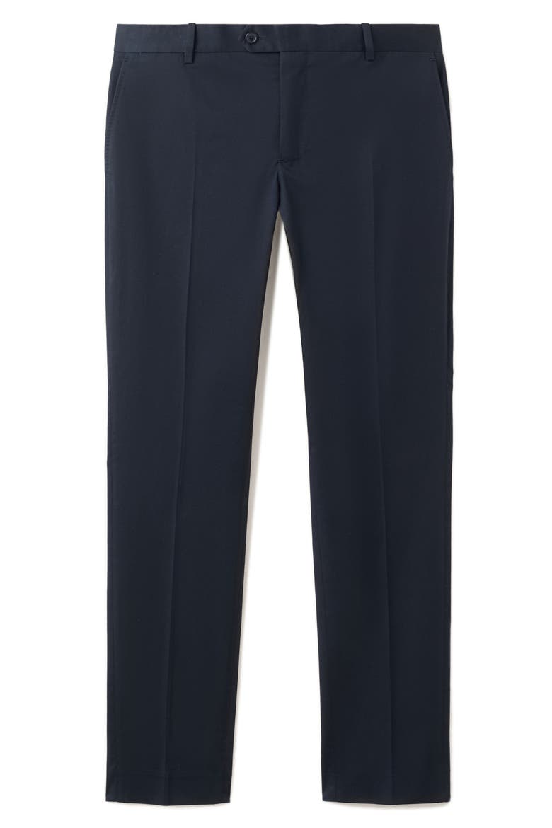 Slim Fit Stretch Cotton Pants, Alternate, color, NAVY