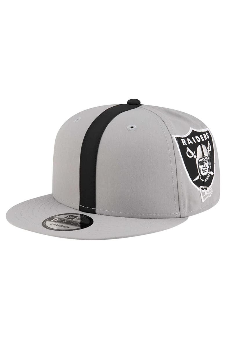Men's New Era Gray Las Vegas Raiders  Helmet 9FIFTY Snapback Hat, Main, color, Gray